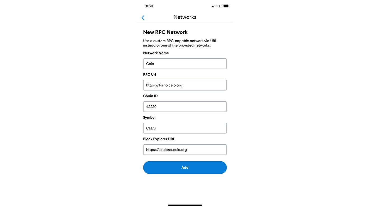 3 Simple Steps to Connect your MetaMask Wallet To Celo | by joenyzio |  Medium