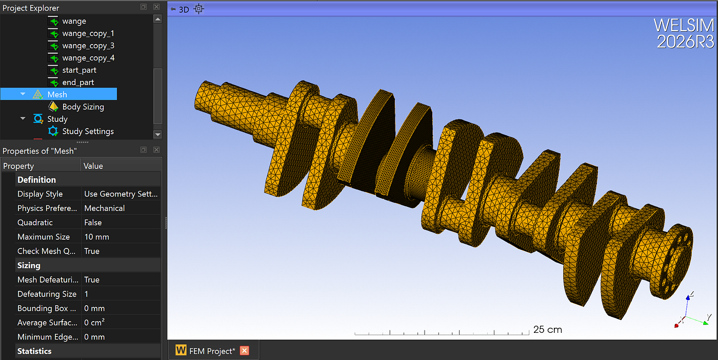 Mesh of Engineering Simulation 2: Element Size Control