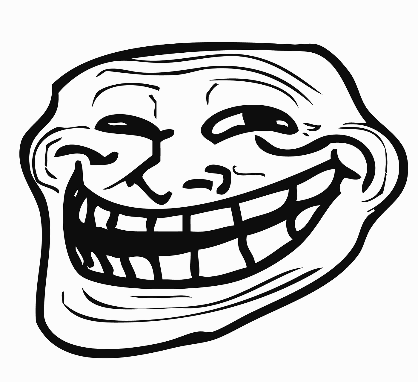 Dark troll face dark laugh 100 fp acoin heads he will augh atyou