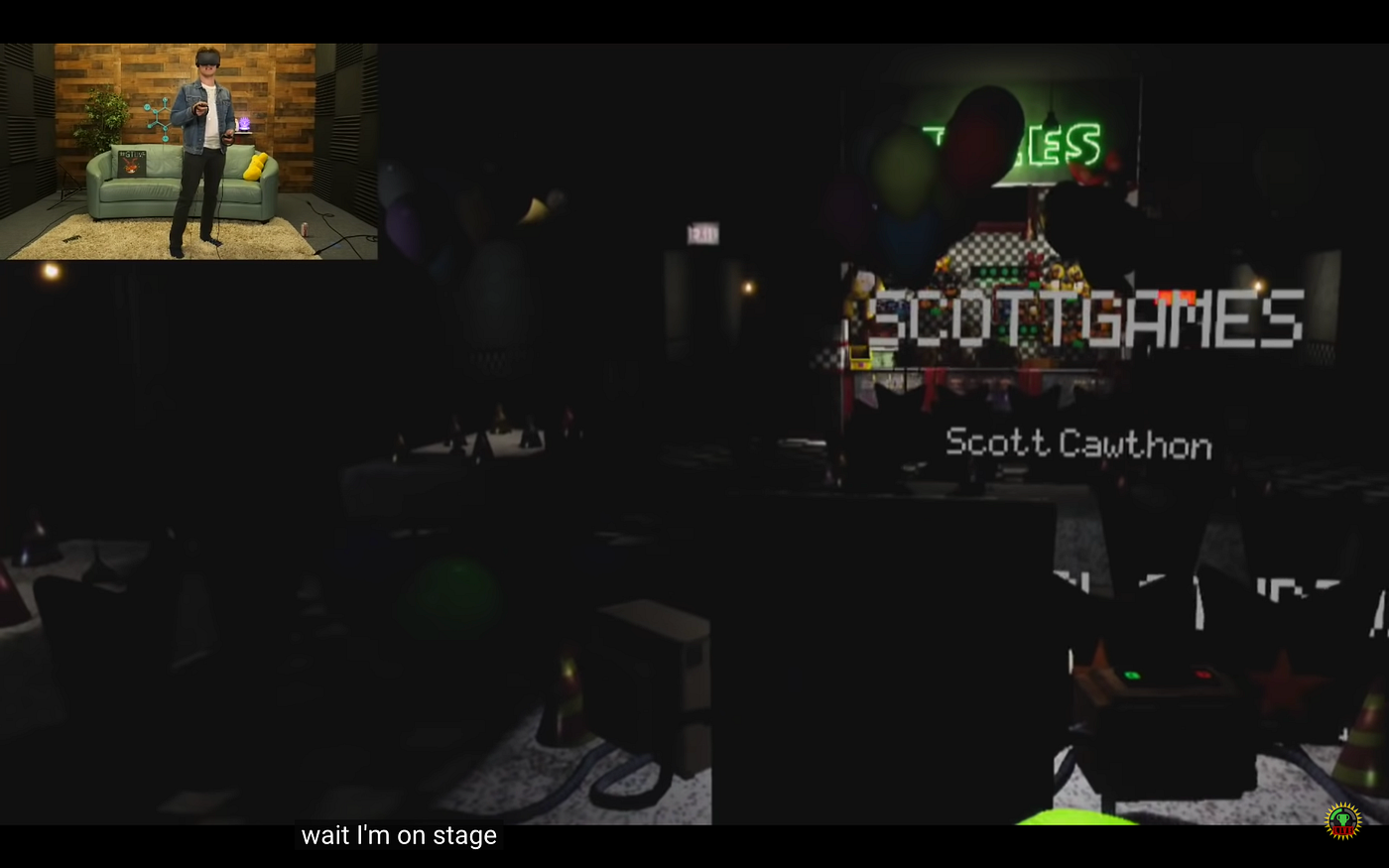 The moment MatPat figures out the dark ending of FNAF VR as the credits roll.
