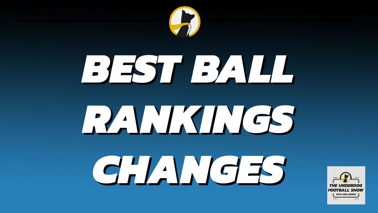 Live Best Ball Rankings Changes, by Hayden Winks