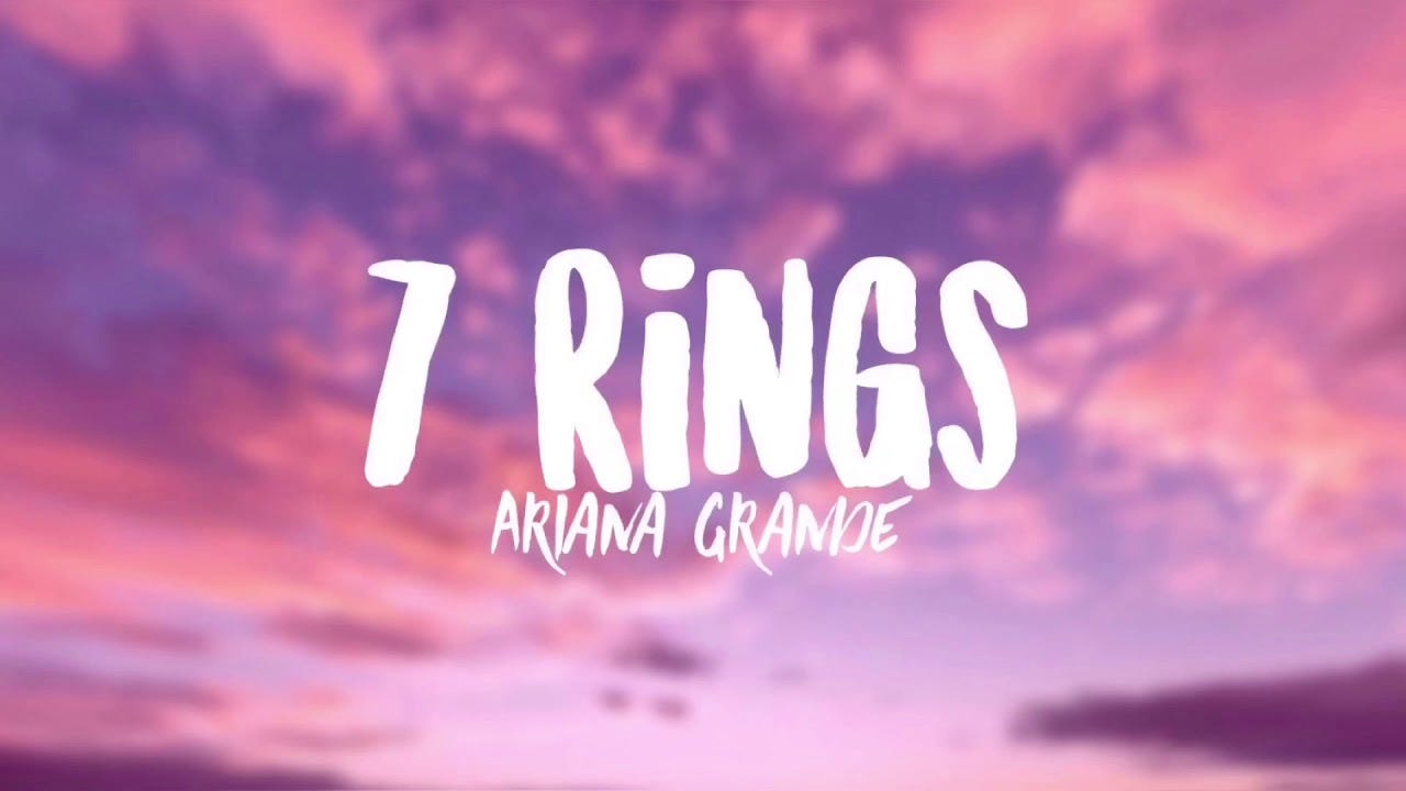 Ariana Grande – 7 rings Lyrics. Ariana Grande – 7 rings Lyrics | by Omkar  Chaudhari | Medium