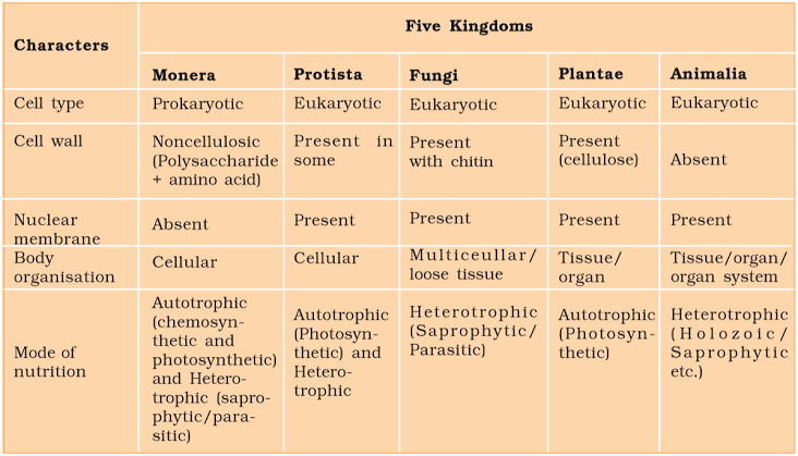 Plant kingdom sale table