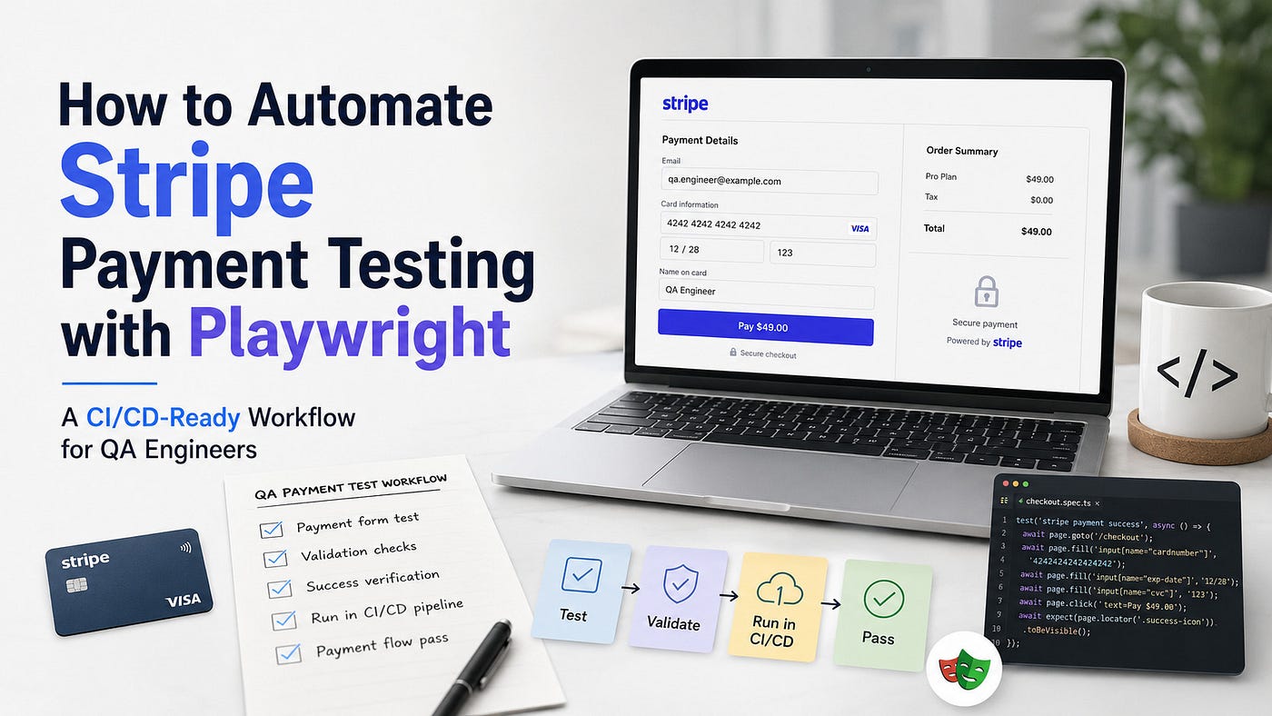 How to Automate Stripe Payment Testing with Playwright: A CI/CD-Ready Workflow for QA Engineers