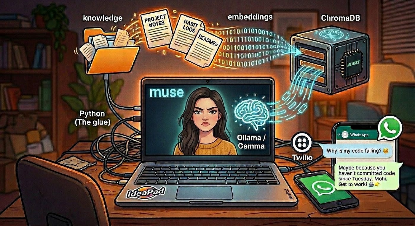 I Tried to Build an AI Assistant… and It Turned into an AI Girlfriend That Judges Me
