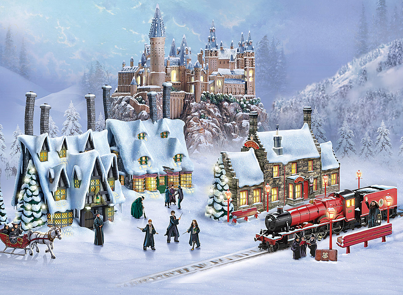 Spotlight Valuation: Bradford Exchange Harry Potter Village, by Jo Brooks, CollectionHero