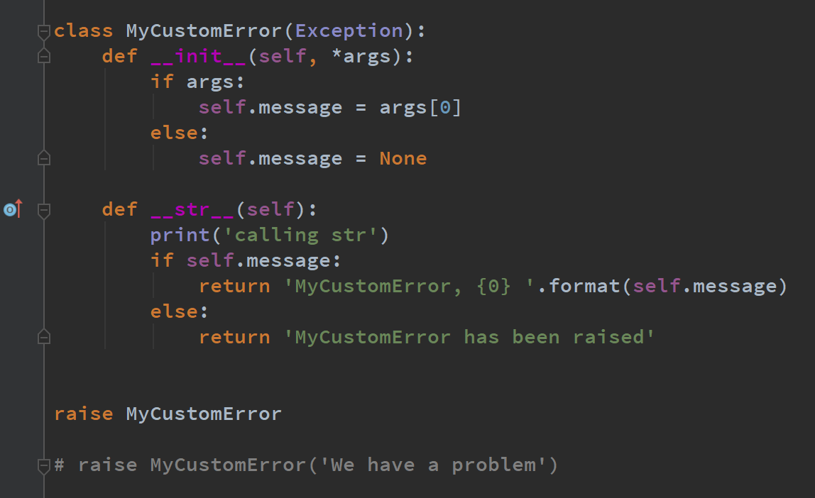 Exception handling and function in python