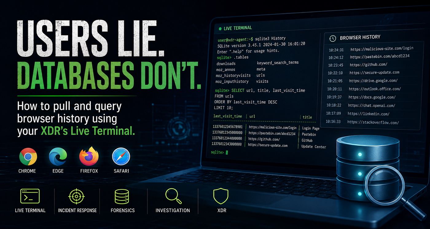 Users Lie. Databases Don’t: Querying Browser History During Incident Response