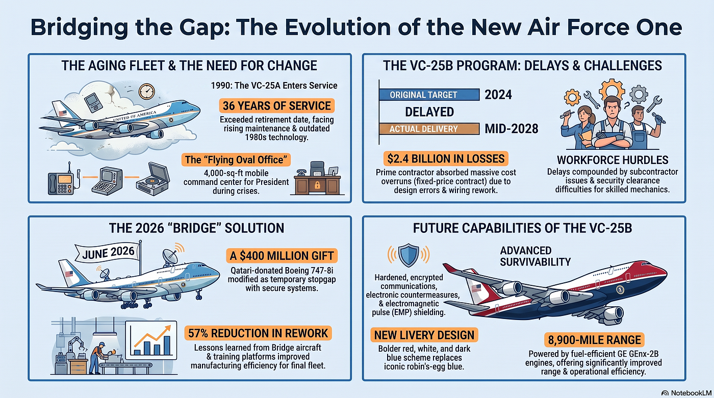 【Aviation】 VC-25B: Boeing's Endless Nightmare — Billions Lost and the Qatar 747-8 Emergency Plan