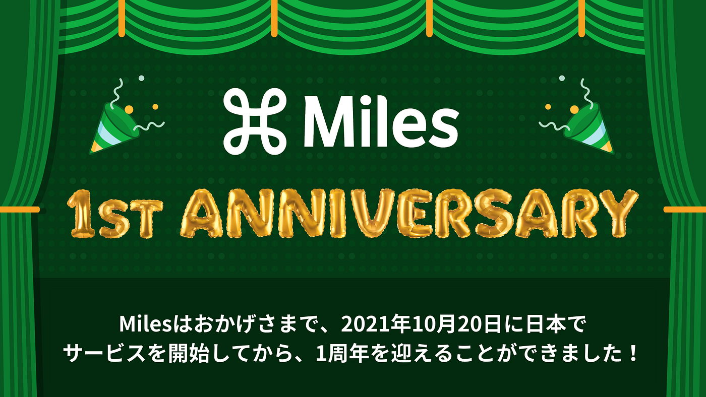 無料マイレージアプリMiles、1年で300万ダウンロードを達成