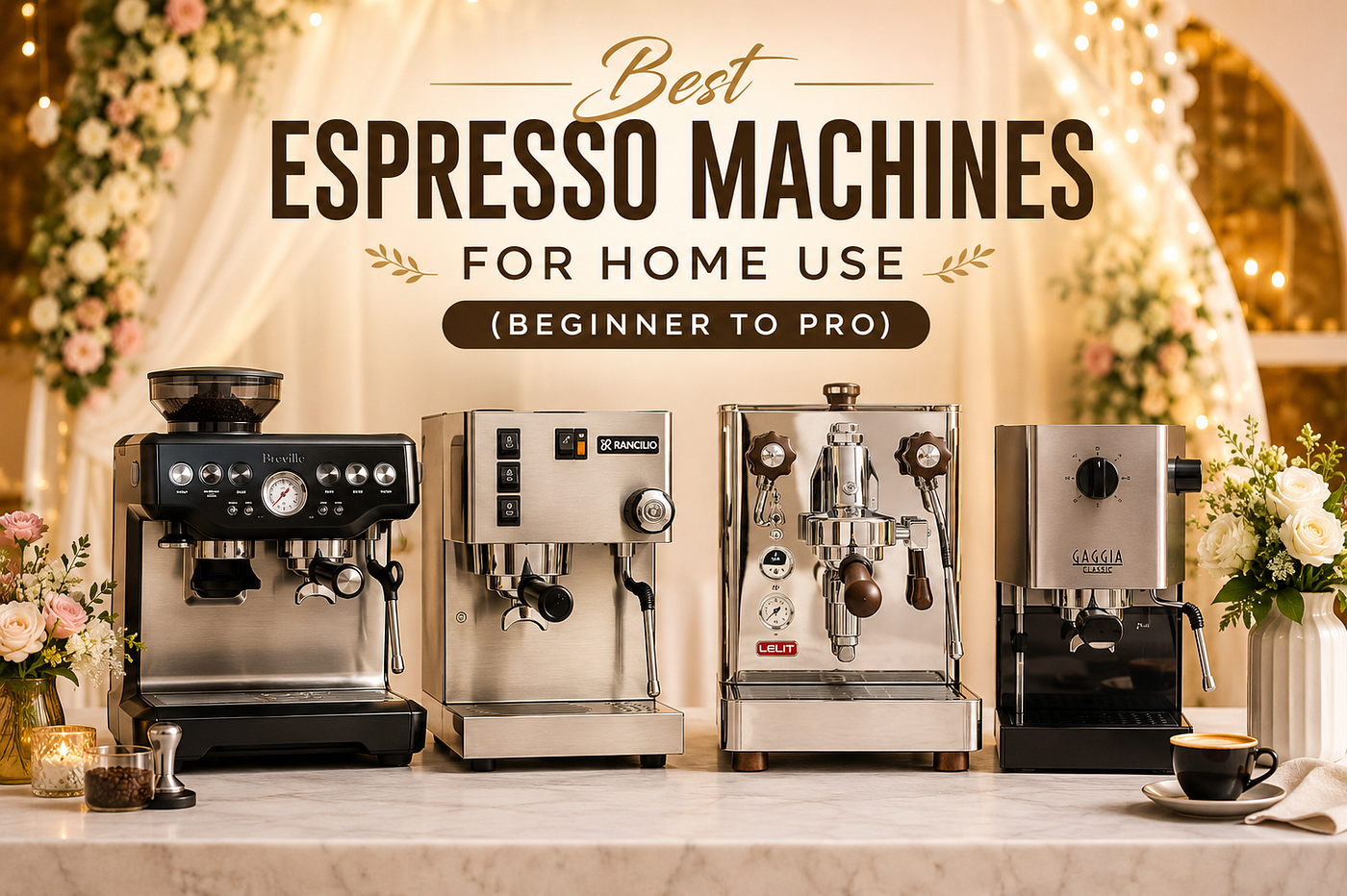 Best Espresso Machines for Home Use (Beginner to Pro)