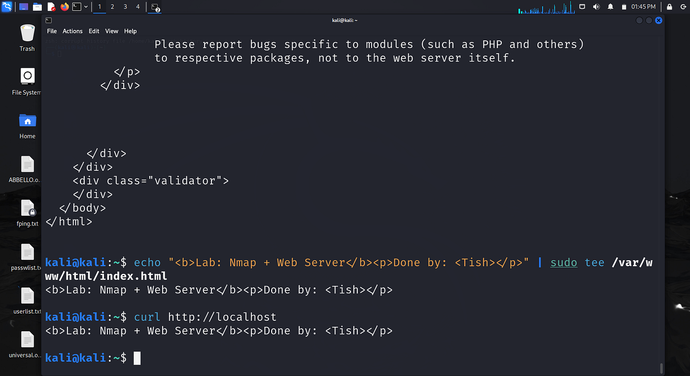 Modified Web Server