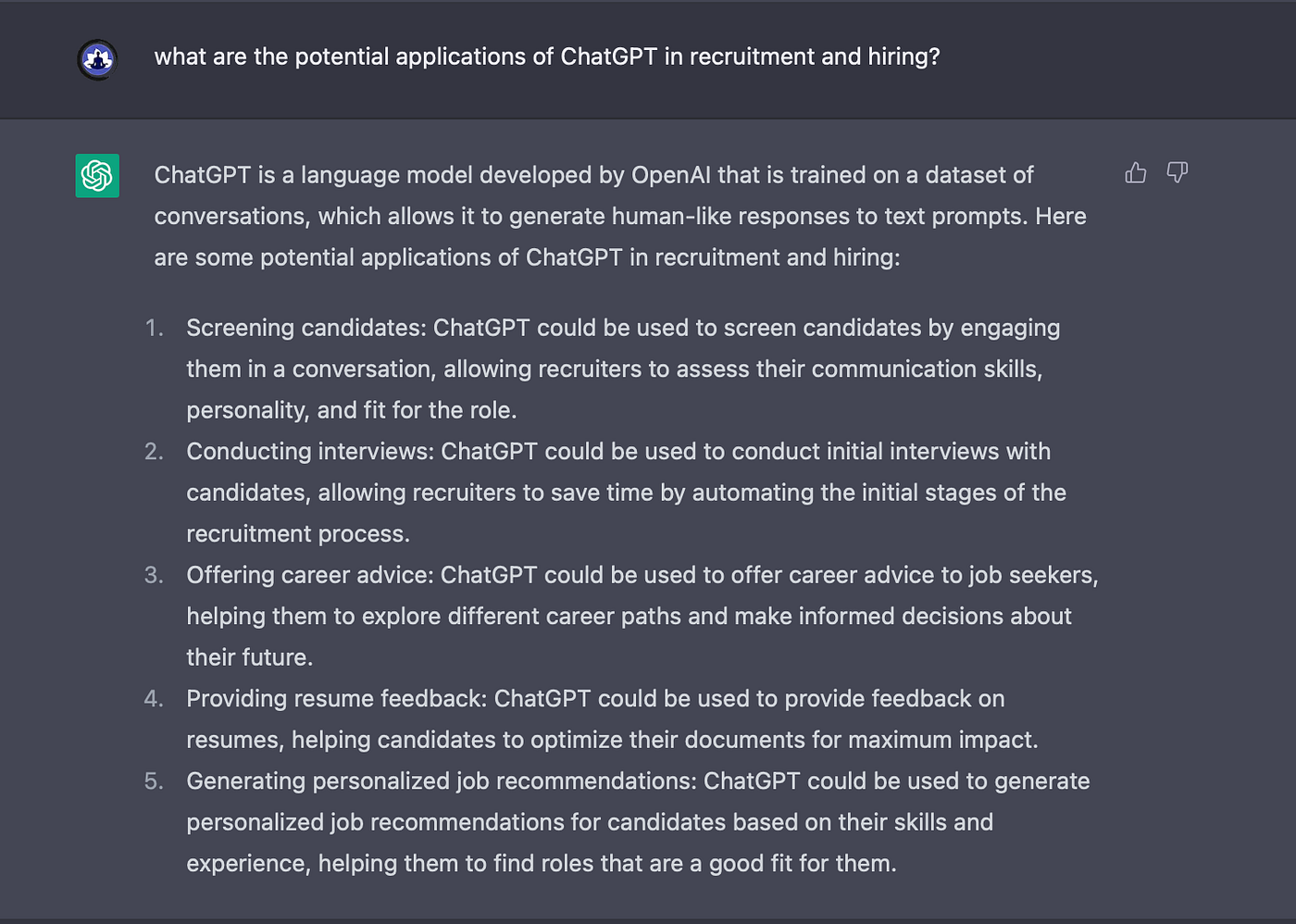 ChatGPT for Job Search. This AI bot will blow your mind… and… | by Chengeer  Lee | Medium