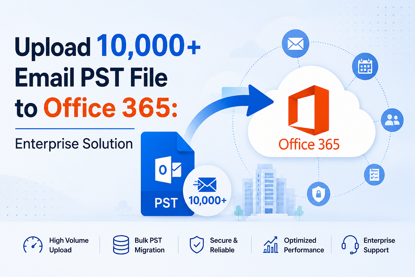 Upload 10,000+ Email PST File to Office 365: Enterprise Solution