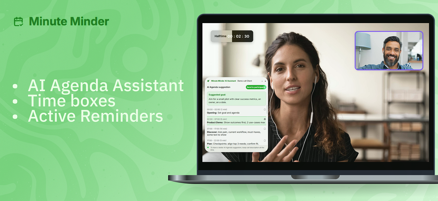 How To Politely End a Meeting: AI Agenda Assistant, Time boxes, and Reminders