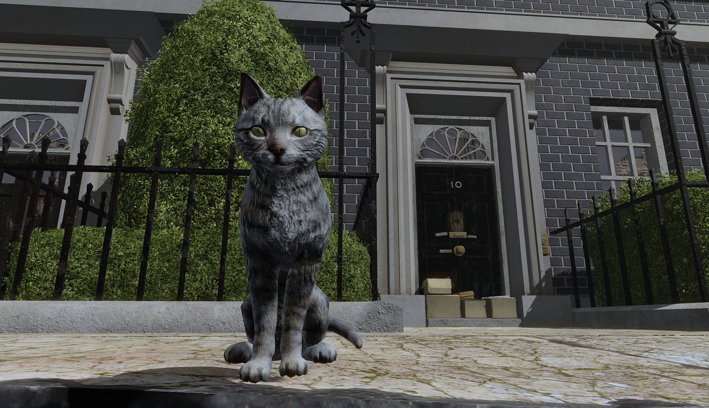 Can’t wait for the Chief Mouser to meet the cyberpigeons and killer foxes of Fallout London. Credit: Team FOLON