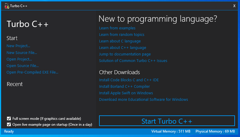 Download Turbo C++ for Windows 7, 8, 8.1, 10 and Windows 11 (32–64 bit)  with full/window screen mode and many more extra features | by Sarthak  Education (CDPatel Digital Room) | Medium