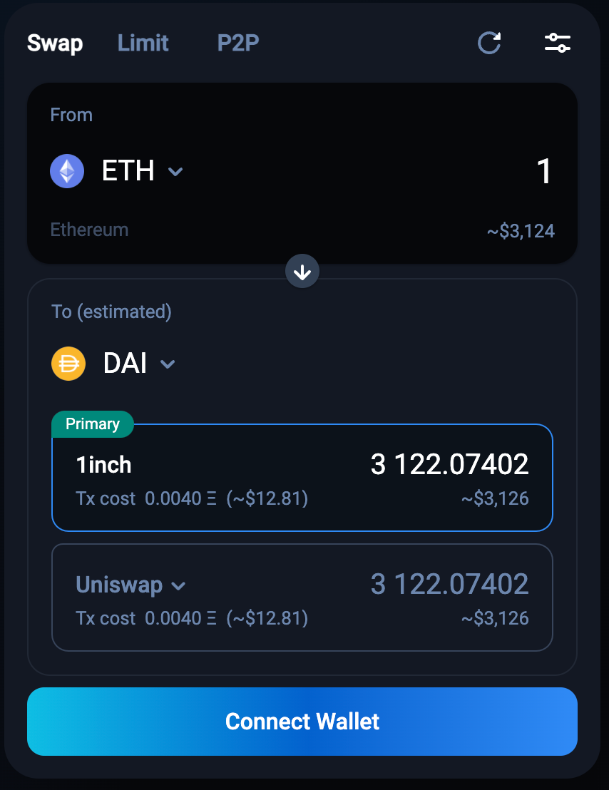 UX-oriented Crypto Wallet Series (1) 1inch Wallet | by bellman | Coinmonks  | Medium