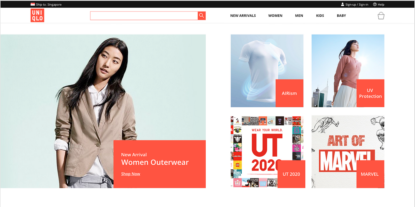 Uniqlo Homepage — A UX Case Study | by Moritz Fischer | The Startup | Medium