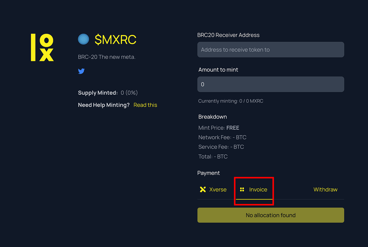 Mint $MXRC BRC-20 on Luminex: A Step-by-Step Tutorial | by Luminex | Medium