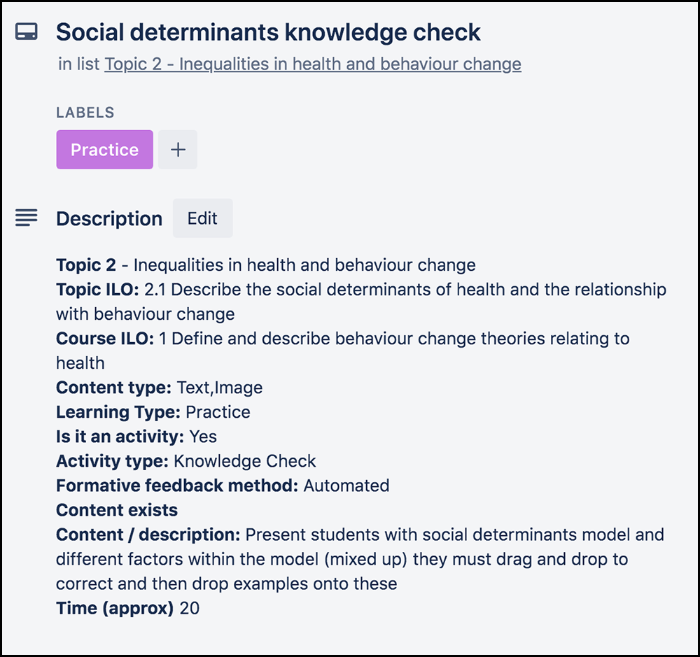 Designing and planning your online course with Trello, by John Owen, i3HS