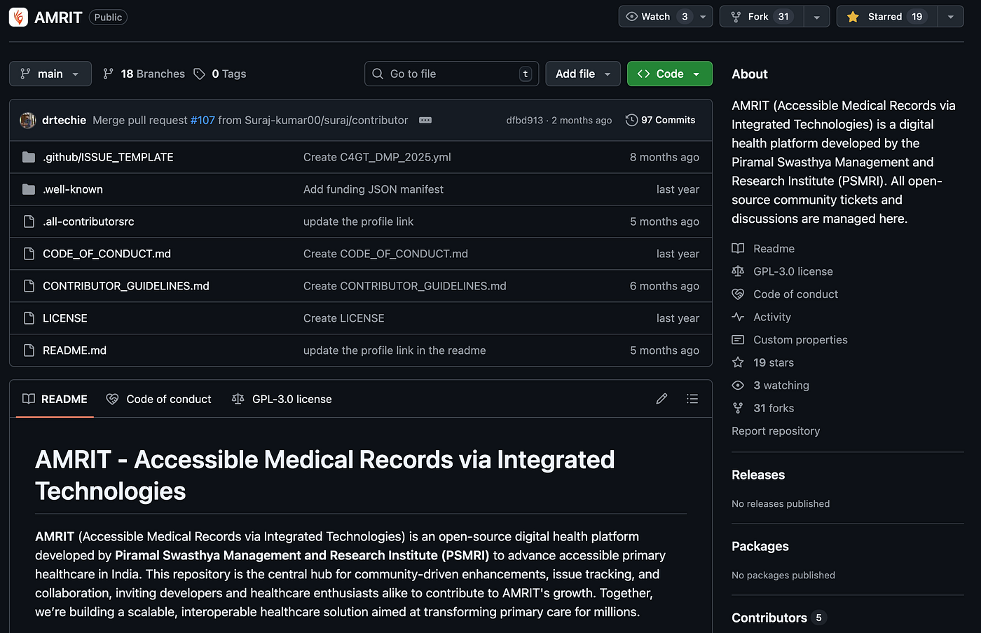 Lighting Up the Black Box: Implementing Privacy-First User Analytics in AMRIT (My C4GT 2025…