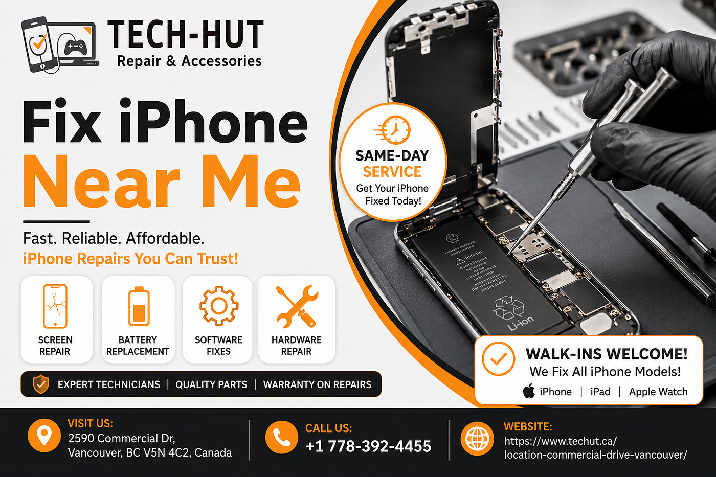 Fix iPhone Near Me with Professional Apple Repair Technicians