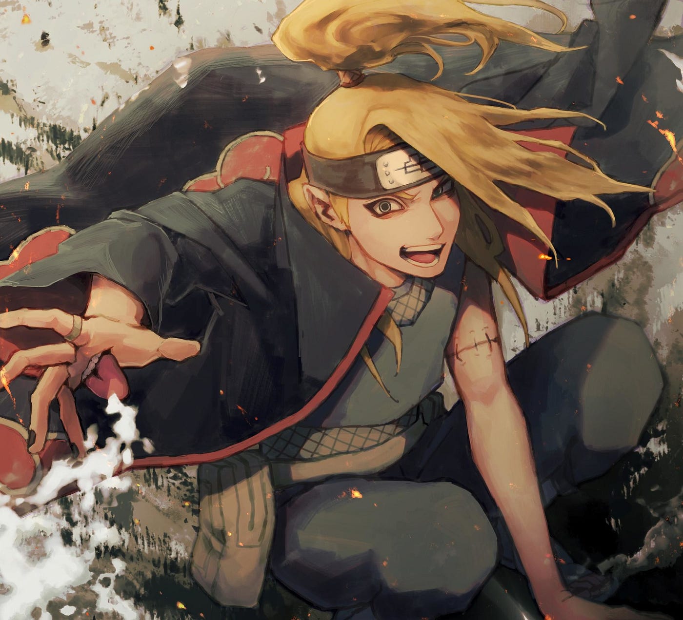 ArtStation - Tried recreating a digital painting of Naruto and
