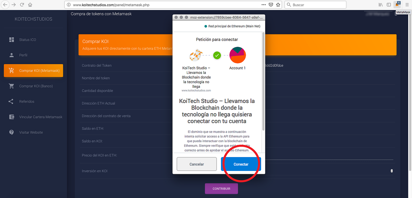 Cómo instalar Metamask para comprar KOI Token | by Koitechtudios | Medium