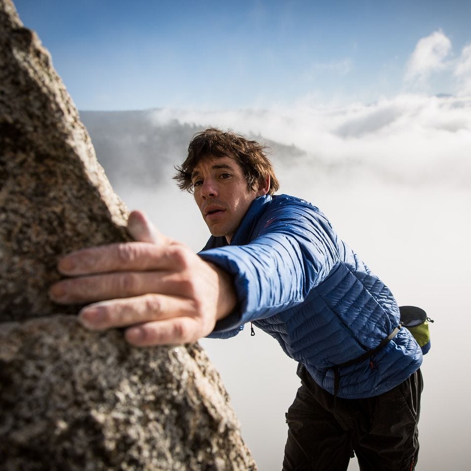 A 3,000 foot drop. The story of Alex Honnold's life of… | by Mary Claire  Murdock | Commit to Serve | Medium