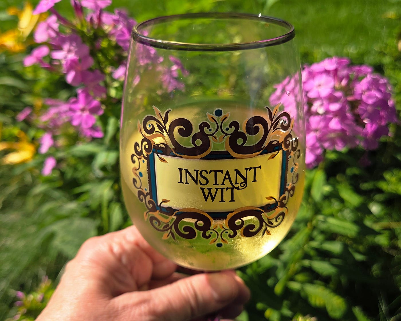 One of my favorite wine glasses — ©Lauri Novak