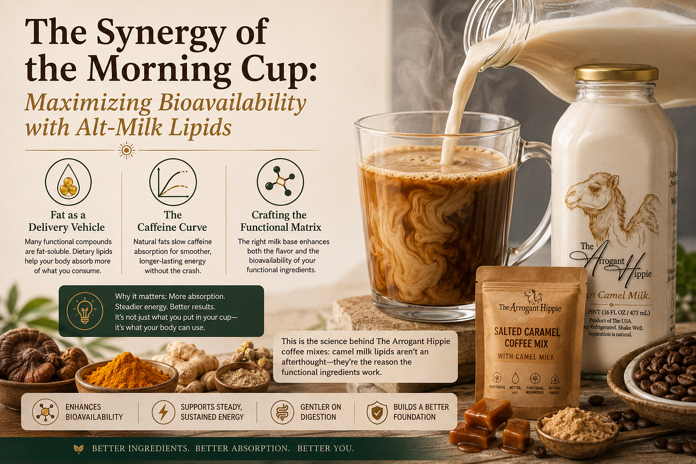 The Synergy of the Morning Cup: Maximizing Bioavailability with Alt-Milk Lipids