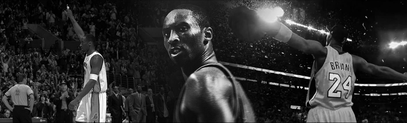 kobe bryant black white