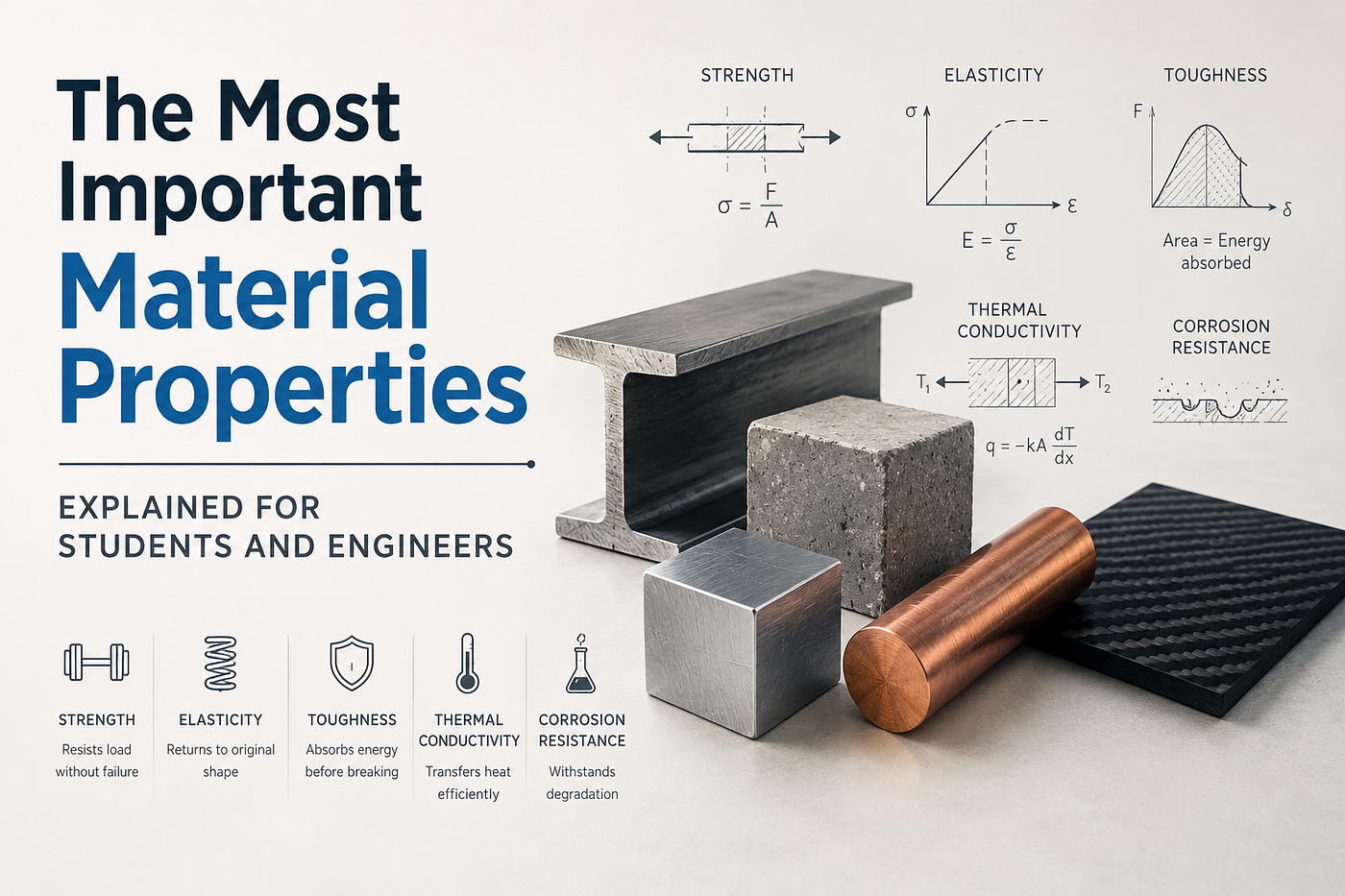 The Most Important Material Properties Explained for Students and Engineers