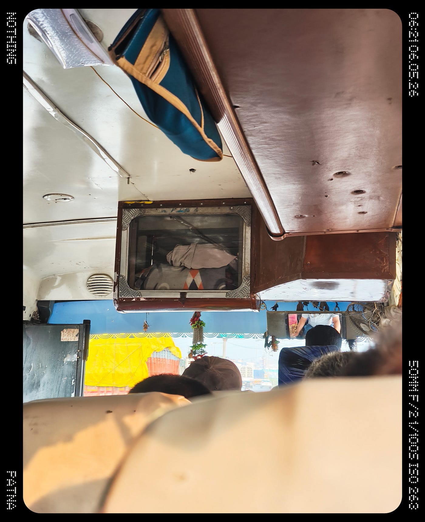Bygone days of public entertainment during the bus travel that now sit within a storage space collecting dust.