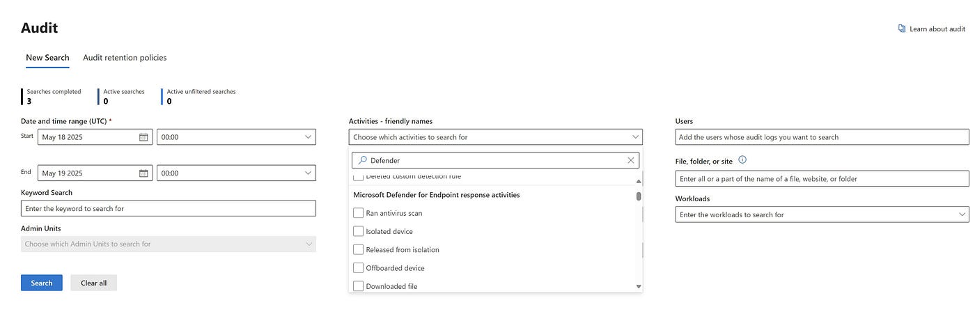 Monitoring Administrative Actions in Microsoft Defender for Endpoint: Ensuring Compliance…