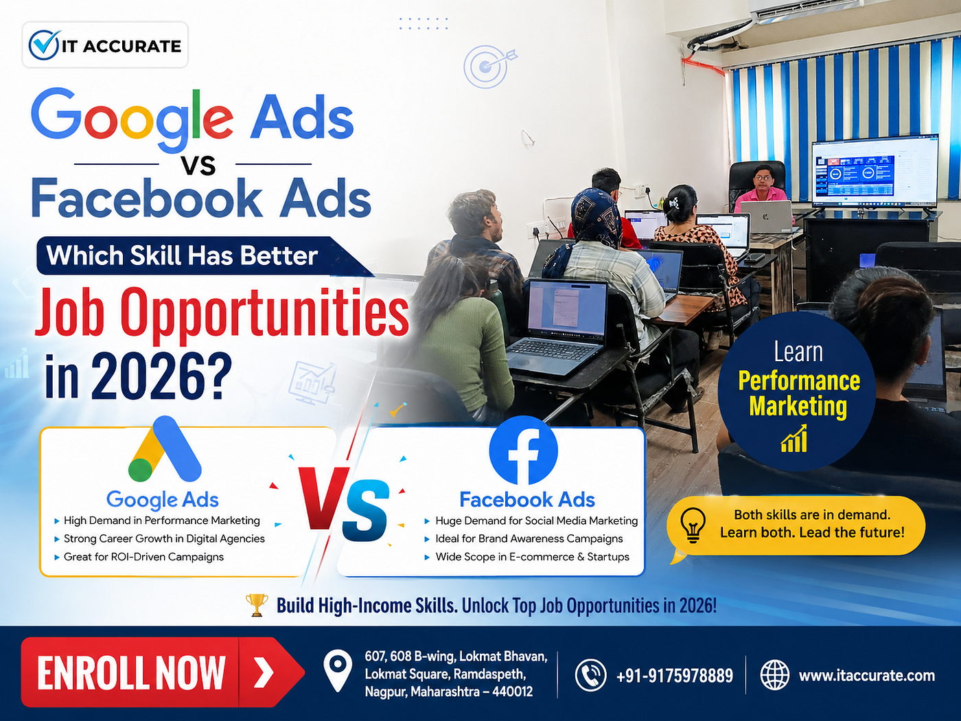 Google Ads vs Facebook Ads: Which Skill Has Better Job Opportunities in 2026?