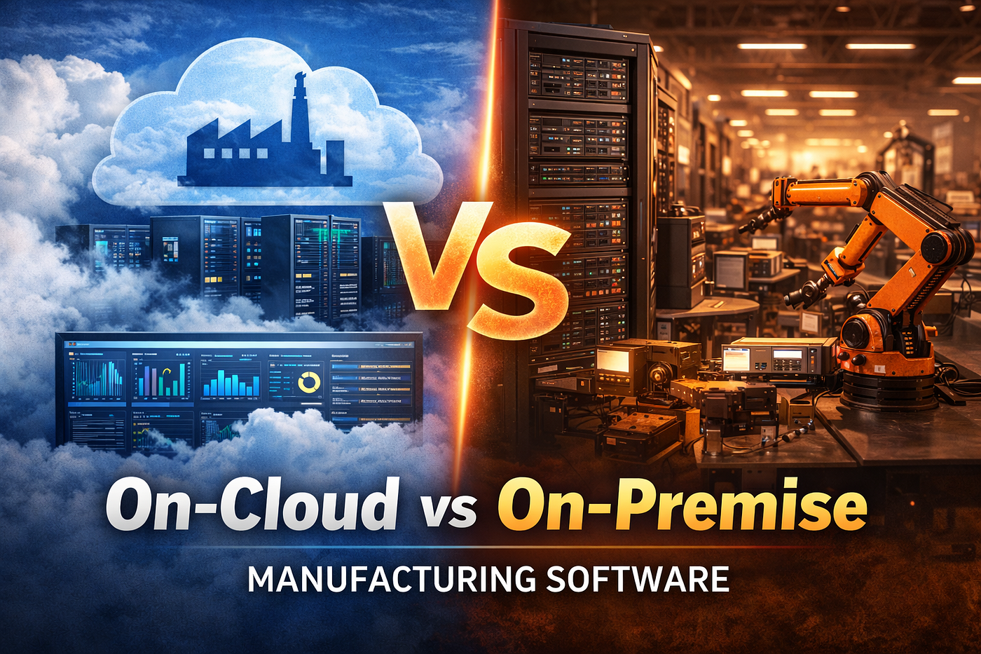 On-Cloud vs On-Premise Manufacturing Software: A Strategic Choice