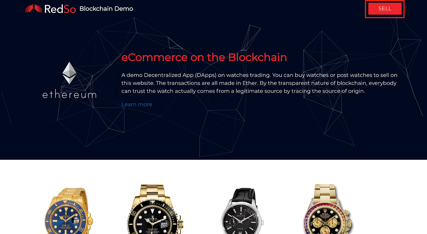 Try our blockchain demo project on Ethereum | by Louis Li | RedSo | Medium