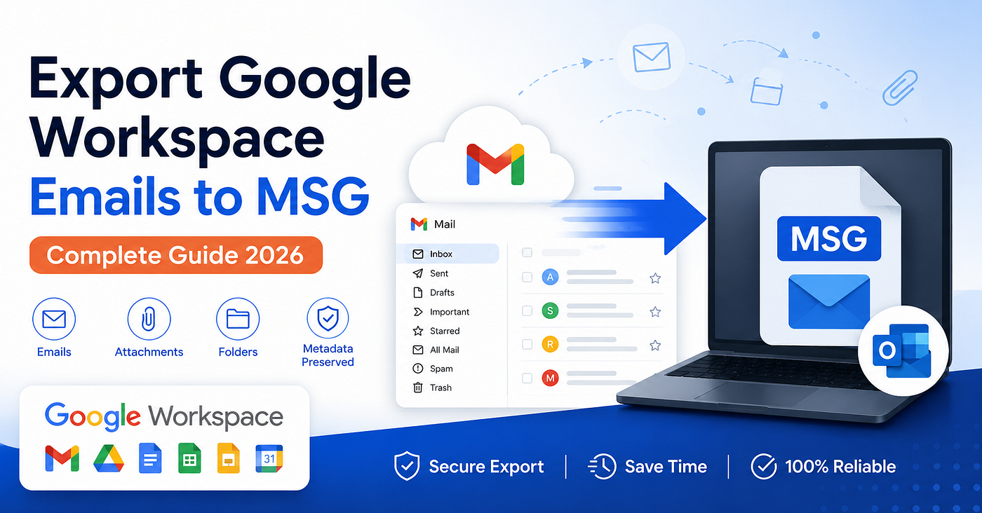 Need to Export Google Workspace Emails to MSG? Here’s How