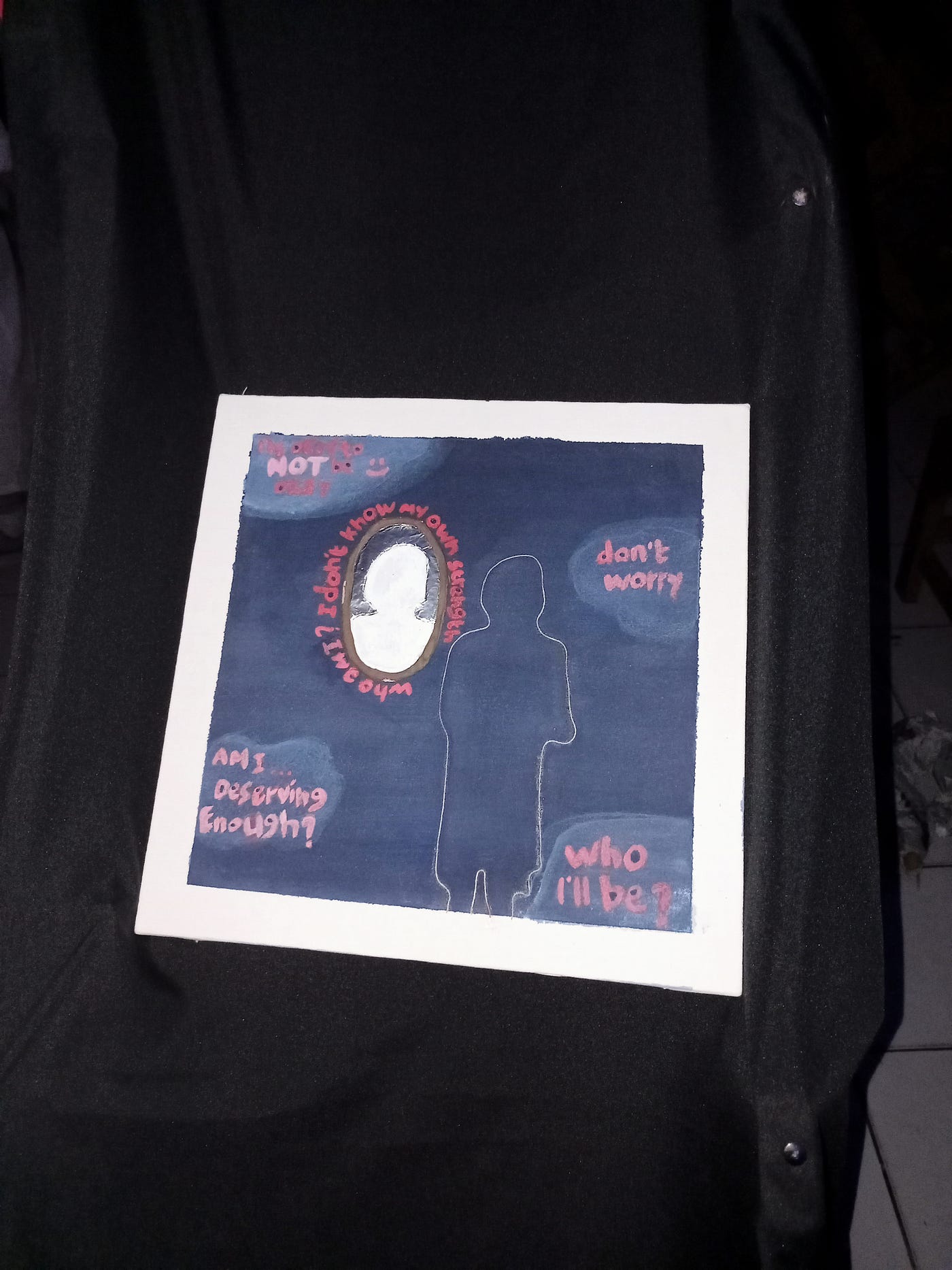 Salah satu karya seni yang dipamerkan di kelas 12 IPS 1
