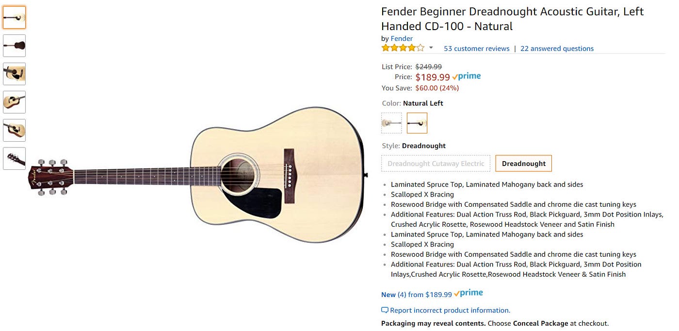 Fender cd 100 deals