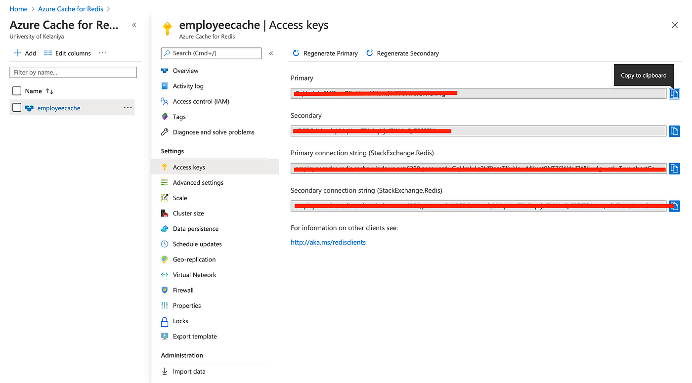 Azure redis cache spring boot clearance