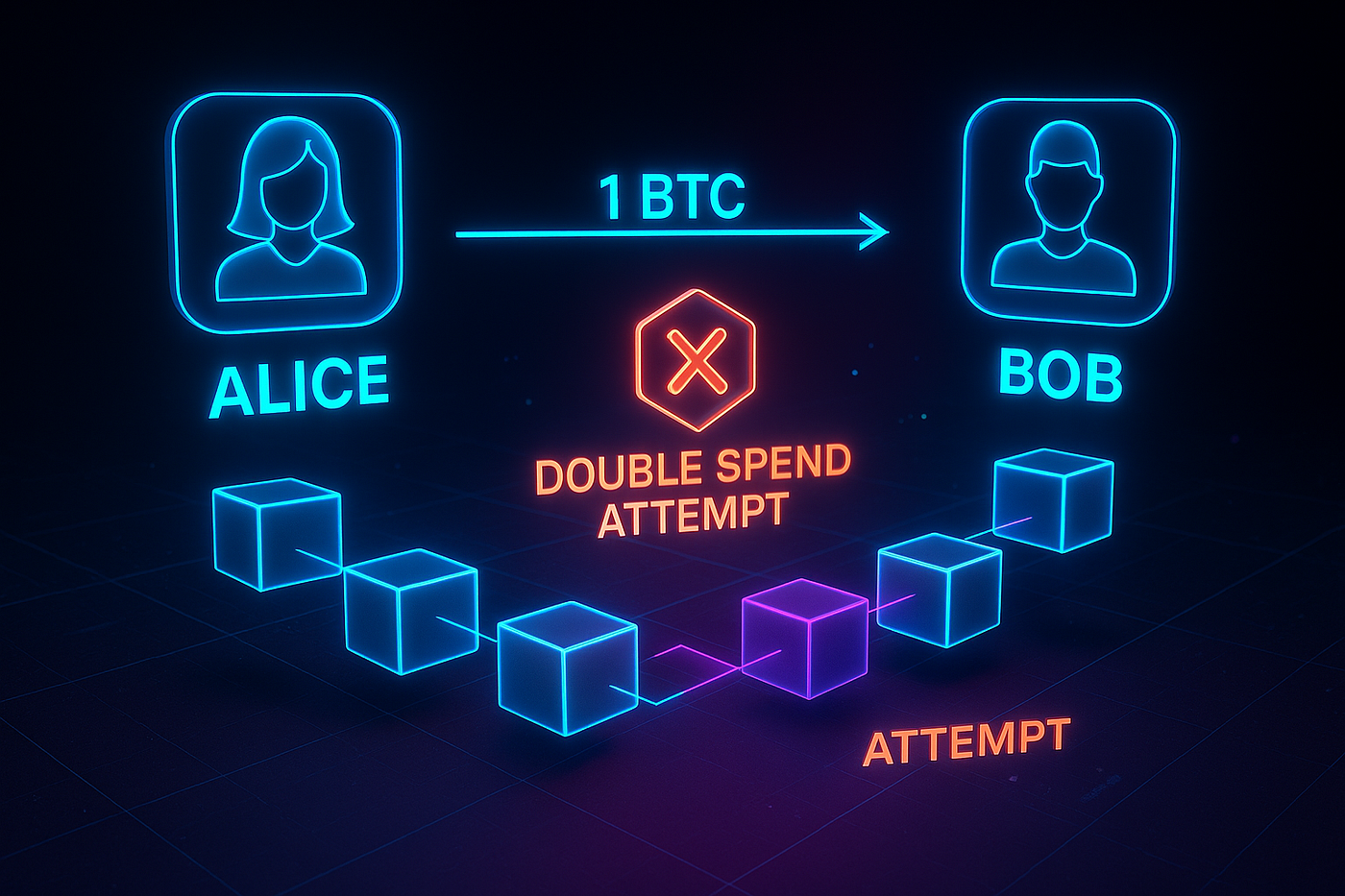 How Blockchain Solves the Double Spending Problem | by Noah Byteforge |  Medium