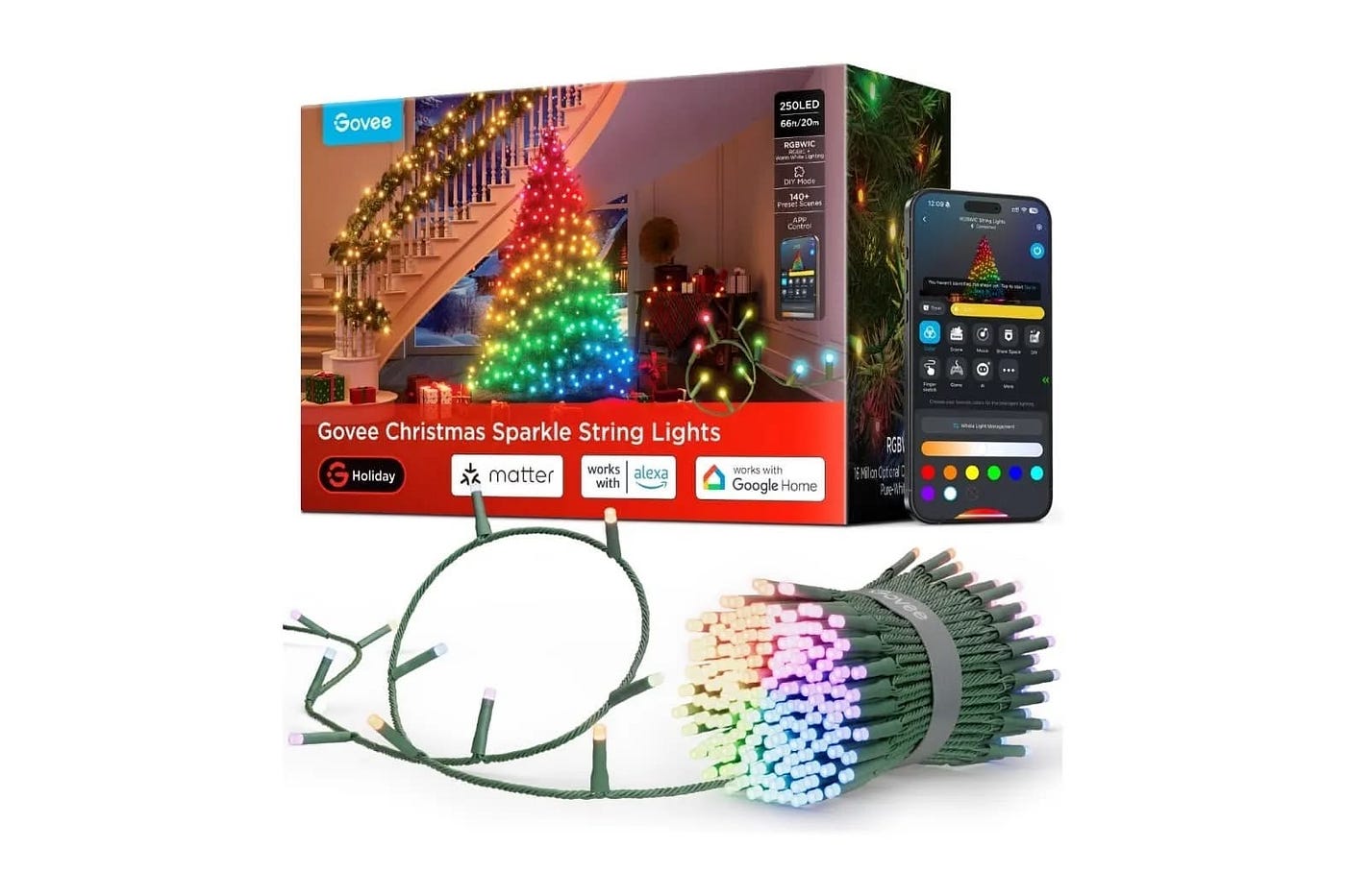 Govee Christmas Sparkle String Lights REVIEW Smart, Vibrant, and Easy to Use