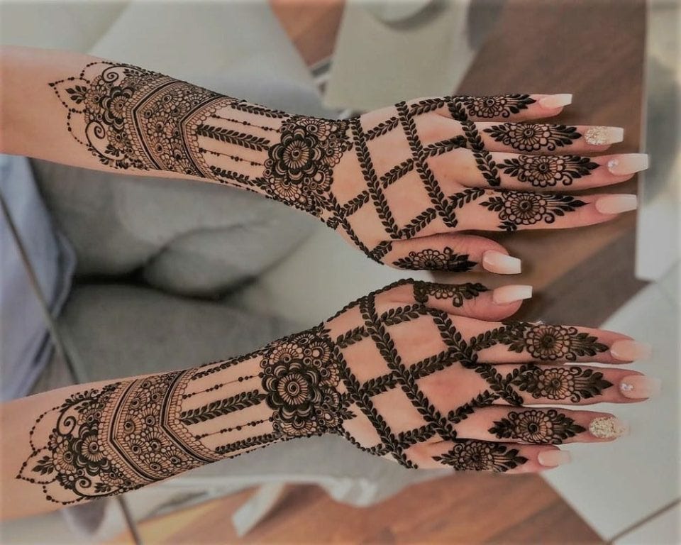 Front Hand Mehndi Designs for the Modern Woman