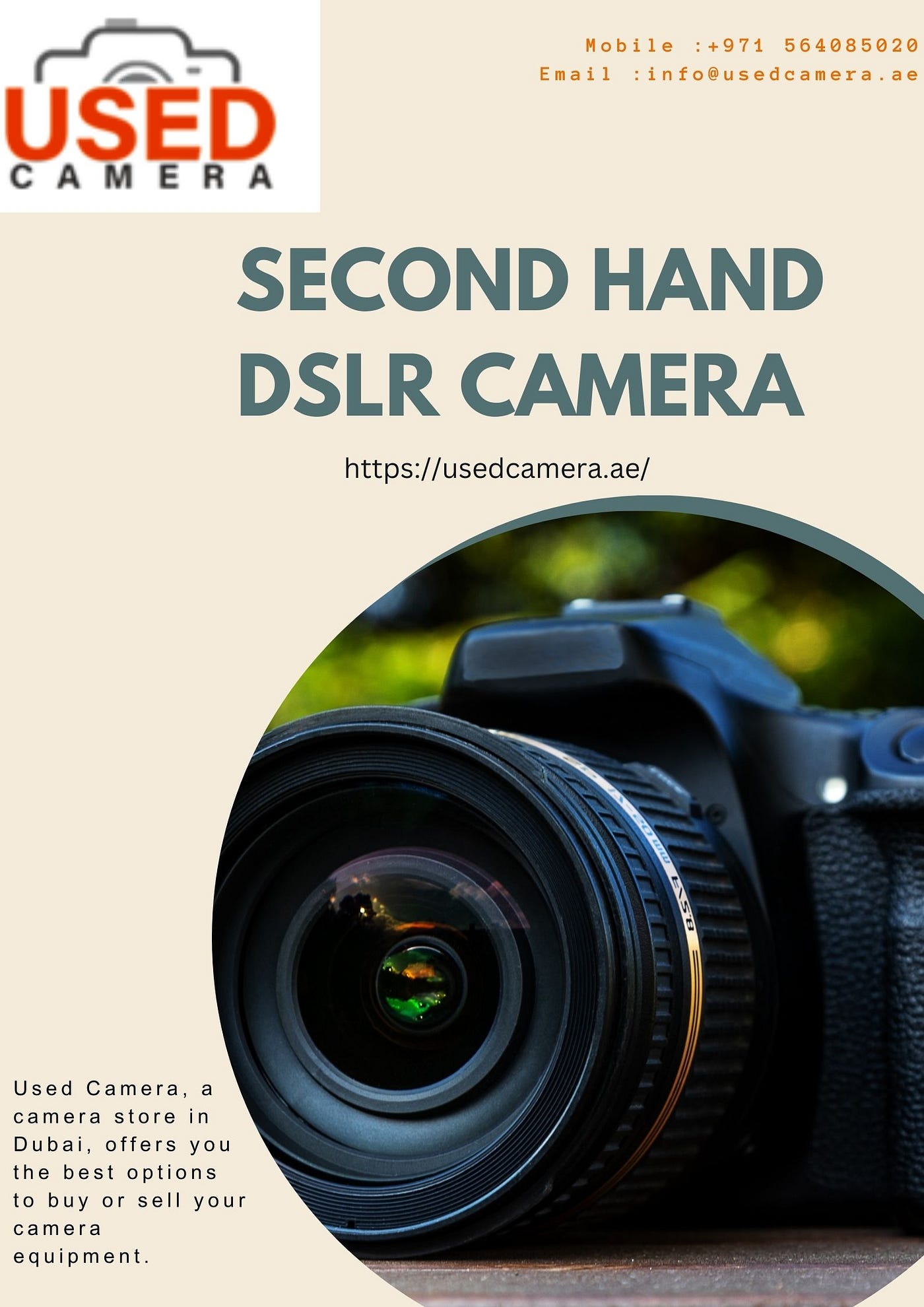 Second hand DSLR camera | Used Camera - Usedcamdubai - Medium