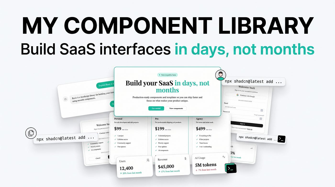5 Free Next.js Components You Can Install in One Command (shadcn Registry)