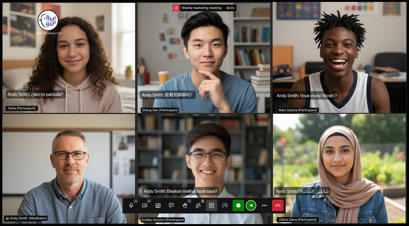Multilingual broadcast with VideoTranslatorAI