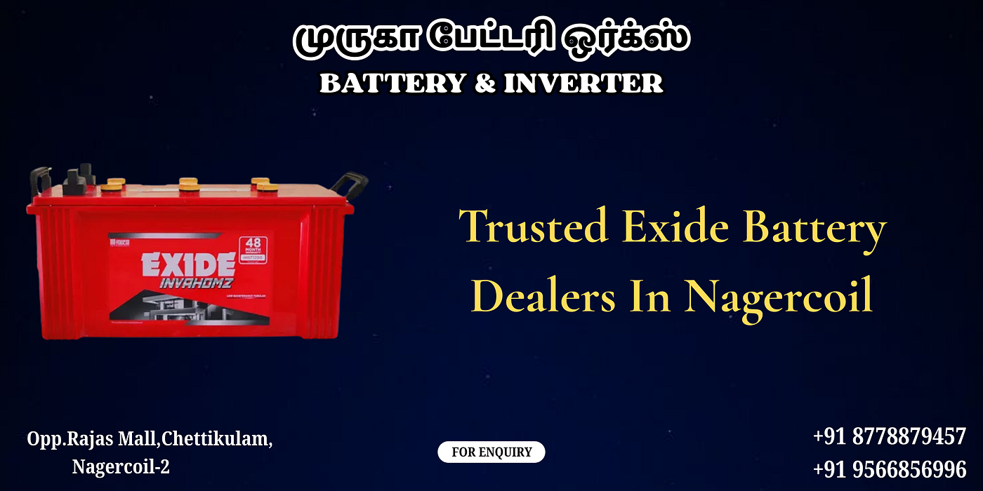 Trusted Exide Battery Dealers in Nagercoil